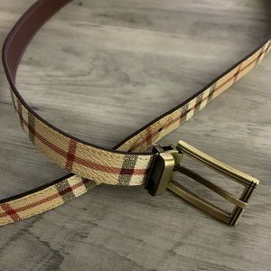 Burberry Plaid Belt